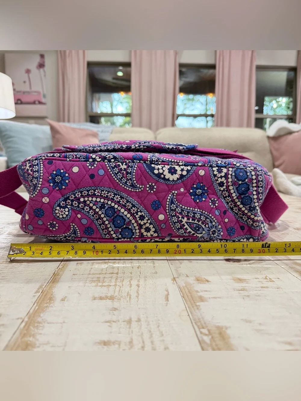 Vera Bradley Magenta Paisley Boysenberry Quilted Laptop vintage Retired